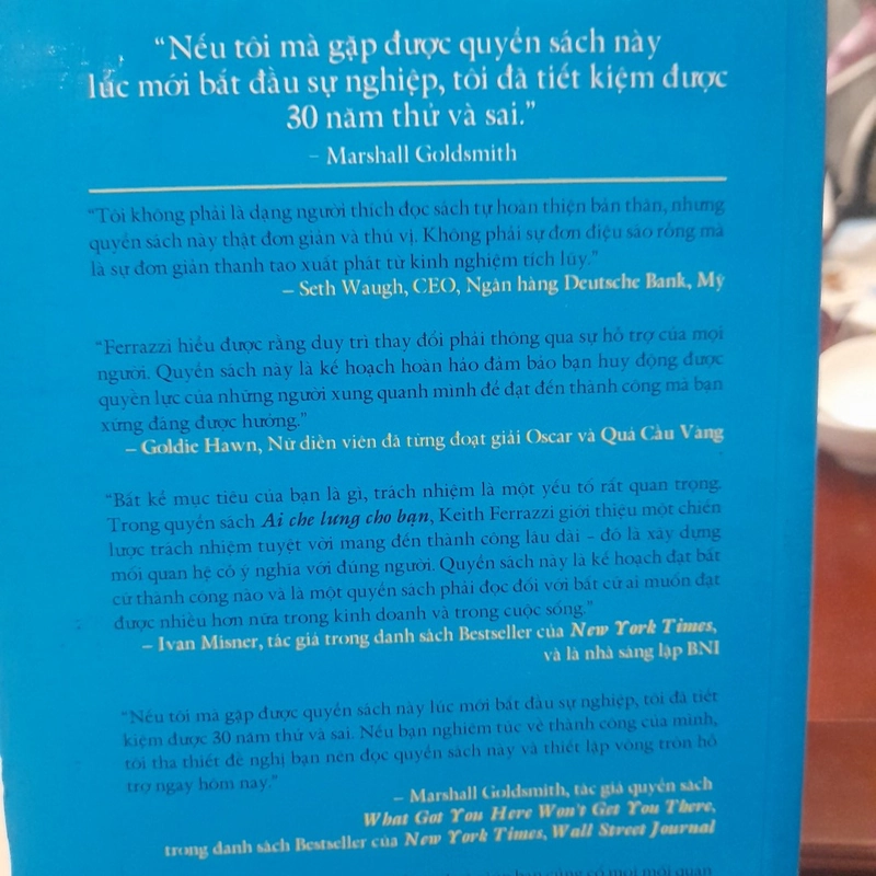Keith Ferrazzi - AI CHE LƯNG CHO BẠN 505466