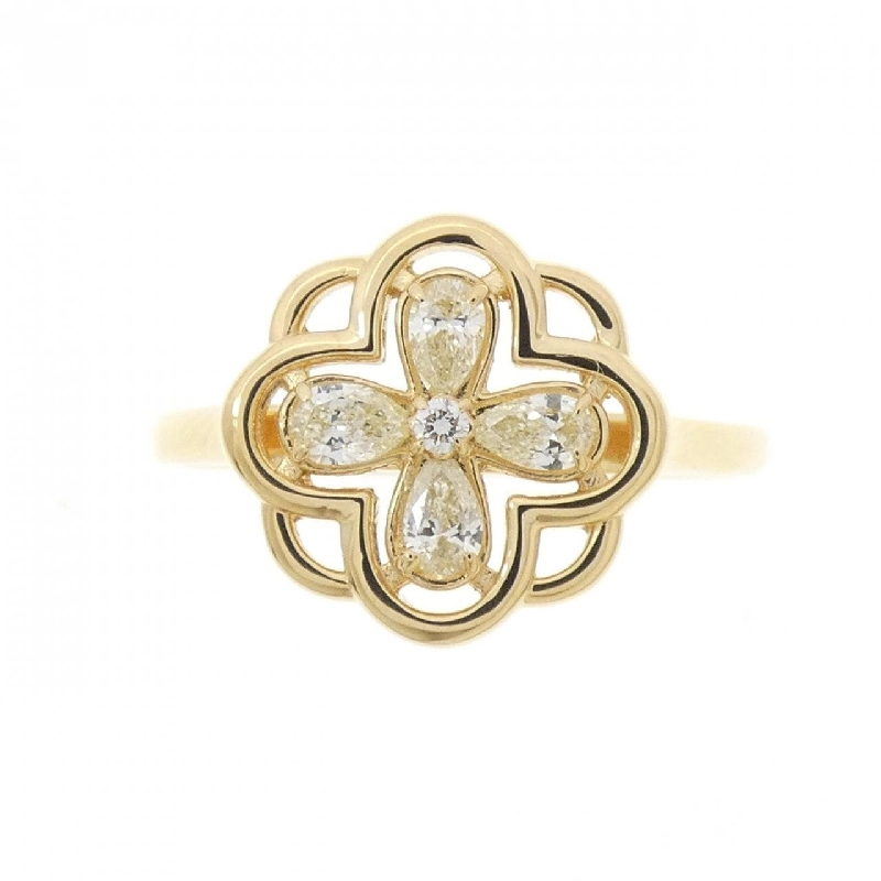 【Sản phẩm mới】Nhẫn kim cương K18YG hình hoa 0.23CT 668542