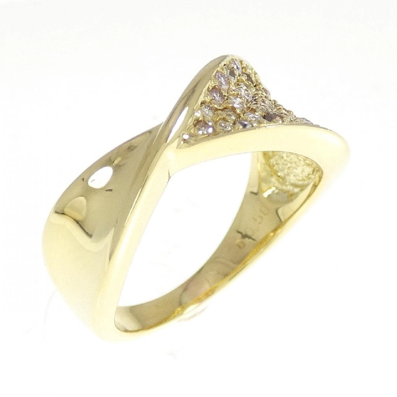 Nhẫn kim cương Pavé K18YG 0.50CT 671993