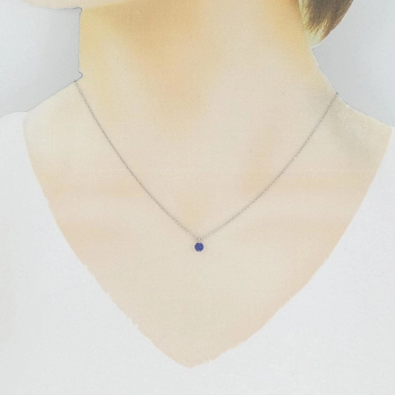 K18WG Sapphire Necklace - Hàng hiệu Authentic 867764