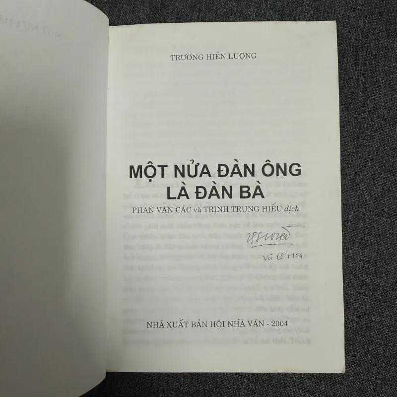 Một nửa đàn ông là đàn bà - Trương Hiền Lượng 791225