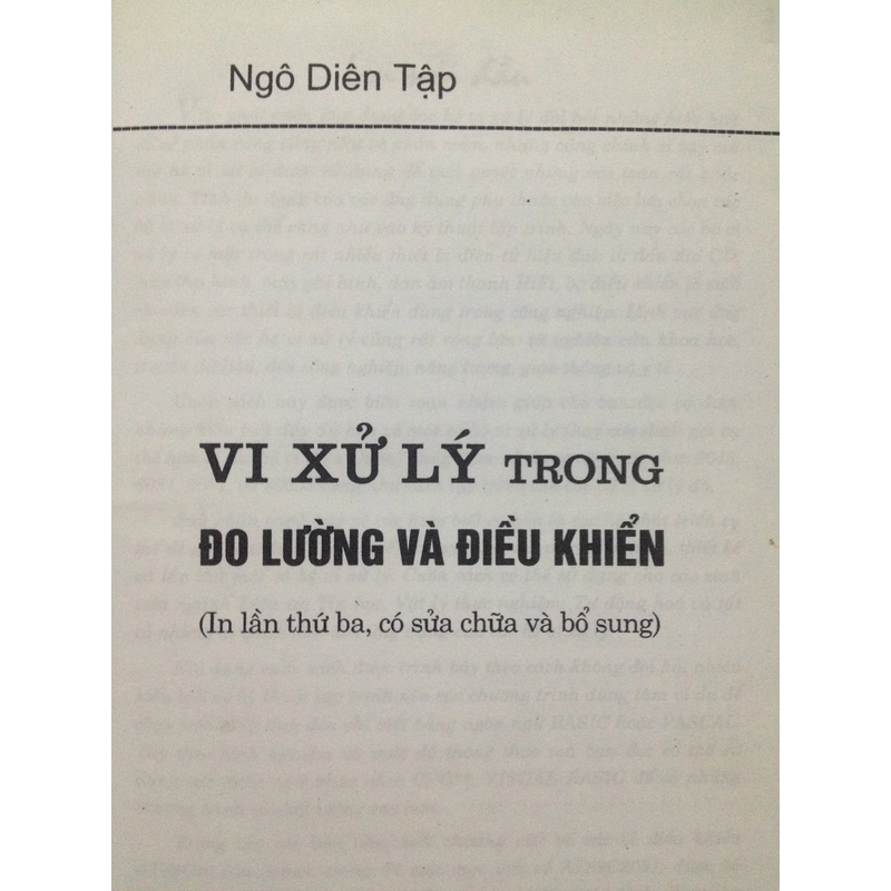 VI XỬ LÍ TRONG ĐO LƯỜNG VÀ ĐIỀU KHIỂN 460497