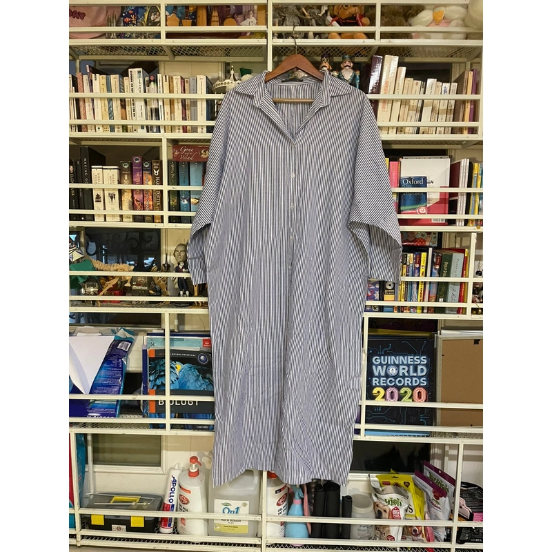 Đầm sơ mi, xanh biển, Size L 528410