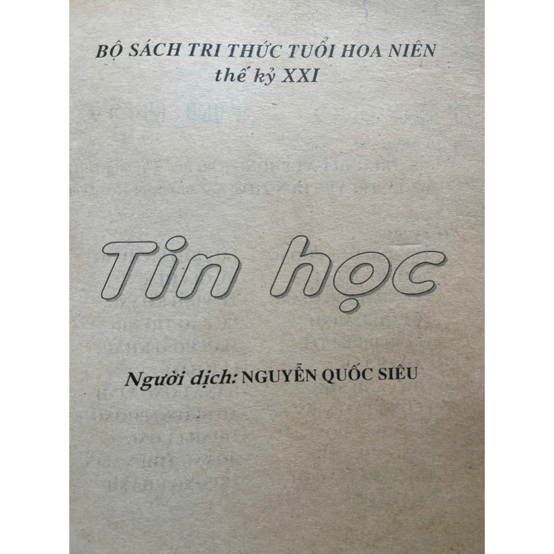TIN HỌC(từ bộ sách 3 vạn câu hỏi vì sao Tin Học) 531307
