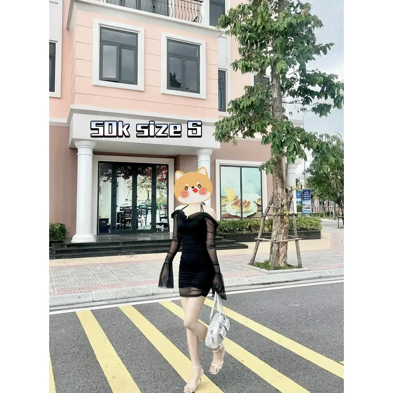 Váy body dài tay 673903