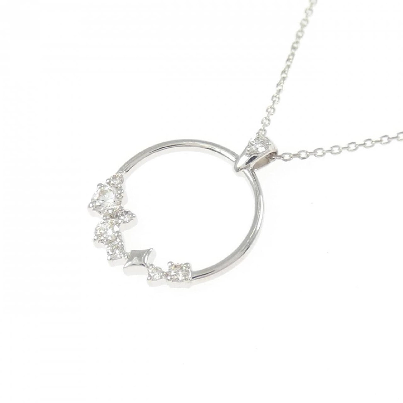 K18WG Dây chuyền kim cương 0.12CT - Hàng hiệu Chính hãng 856446