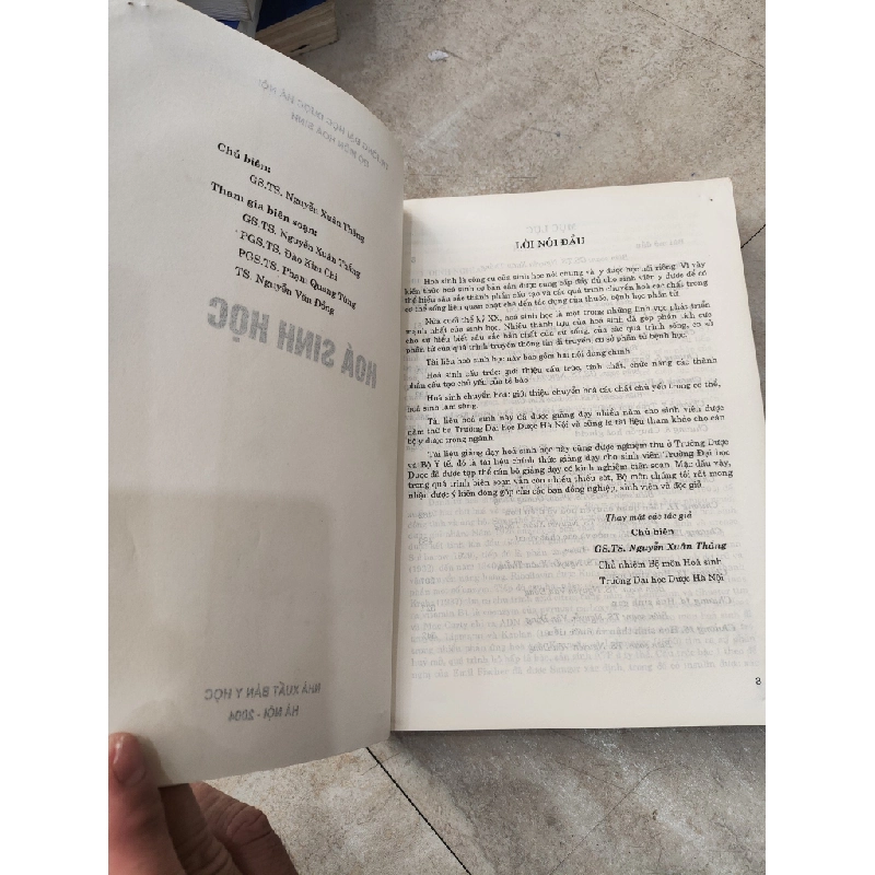 Hoá Sinh Học - Chủ Biên GS.TS. Nguyễn Xuân Thắng 509171