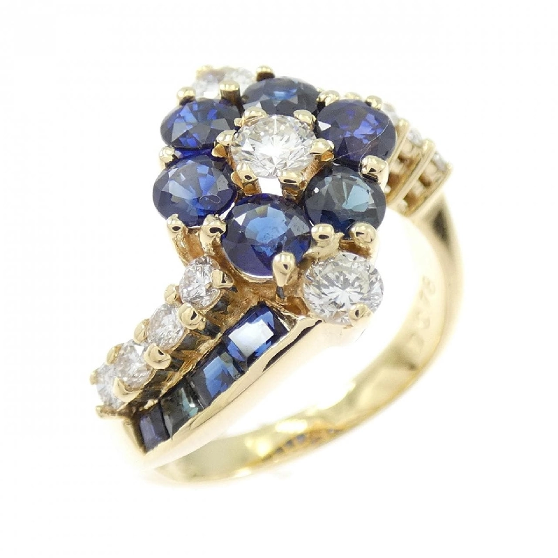 Nhẫn Sapphire Hoa K18YG 2.30CT - Hàng hiệu Chính hãng 850324