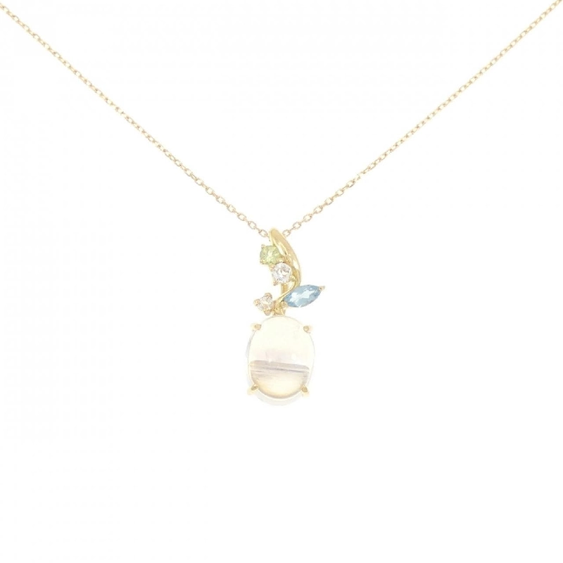 K18YG Đá màu Dây chuyền - Hàng hiệu Chính hãng 859465