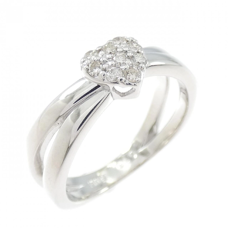 Nhẫn kim cương hình trái tim K18WG 0.15CT - Hàng hiệu chính hãng 850337