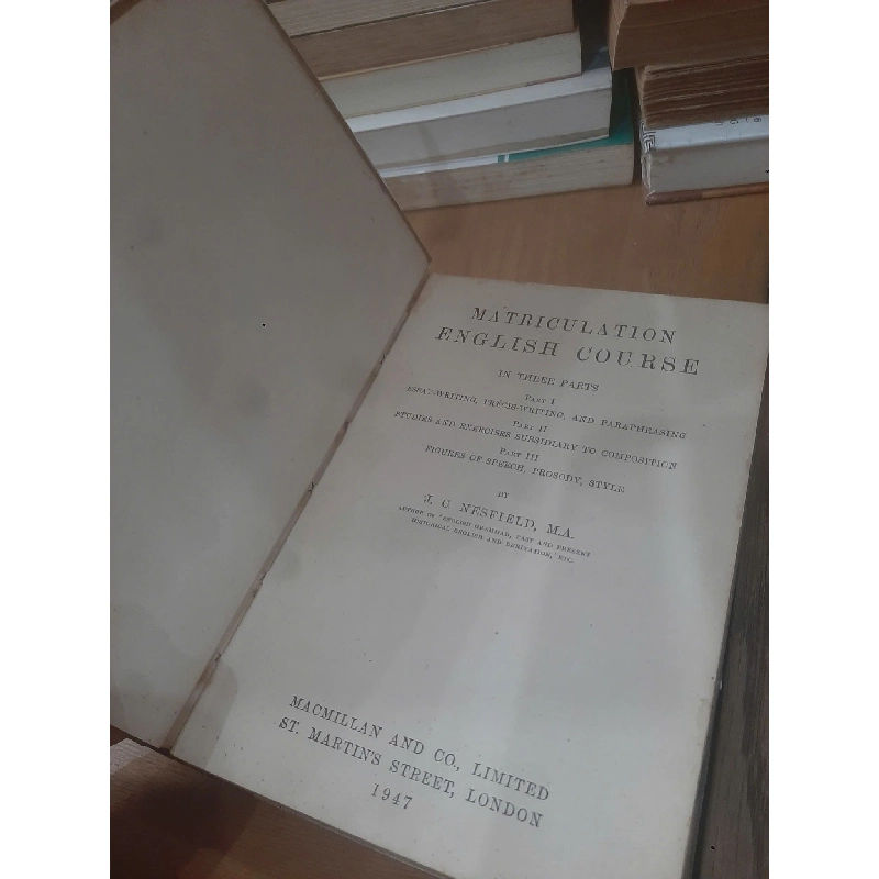Matriculation English course - J. C. Nesfield, M.A. 776222