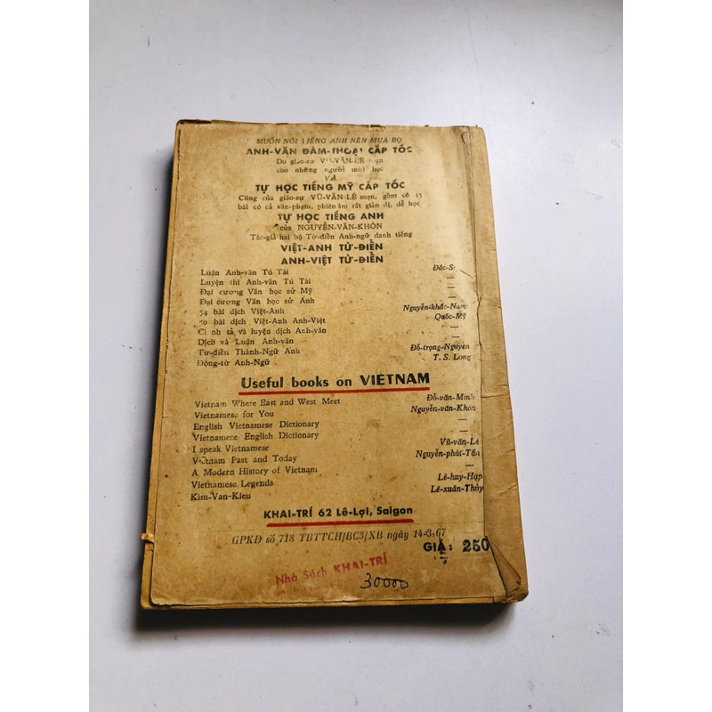 DANH TỪ QUÂN SỰ ANH – VIỆT (Vũ Văn Lê) 1967 552522
