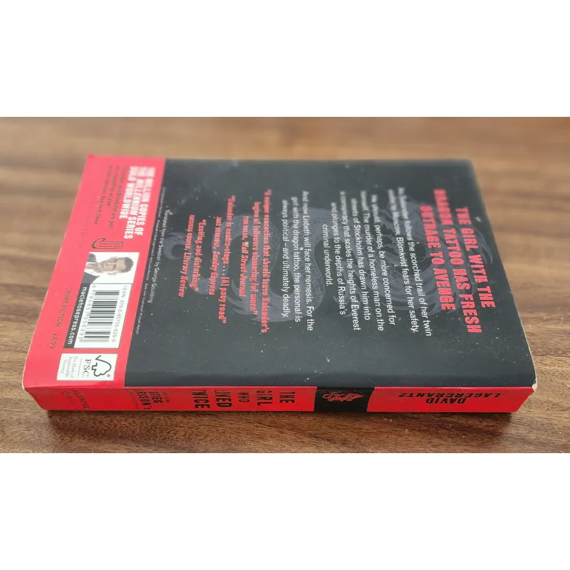 THE GIRL WHO LIVED TWICE (Continuing Stieg Larsson's Millennium series) - D. Lagercrantz 714279