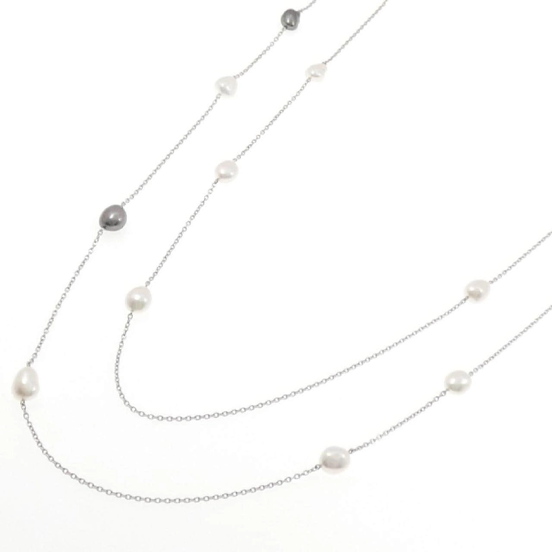 Mikimoto Dây chuyền ngọc trai trắng và bộ vòng tay - Hàng hiệu Authentic 838903
