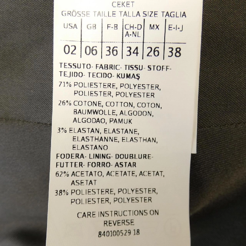 【Mã giảm giá】Max & Co Áo khoác không cổ 641372