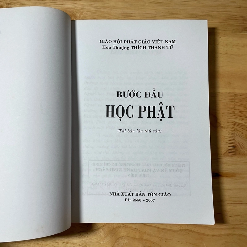 II Tựa sách: Bước Đầu Học Phật - HT. Thích Thanh Từ - 2007 465917