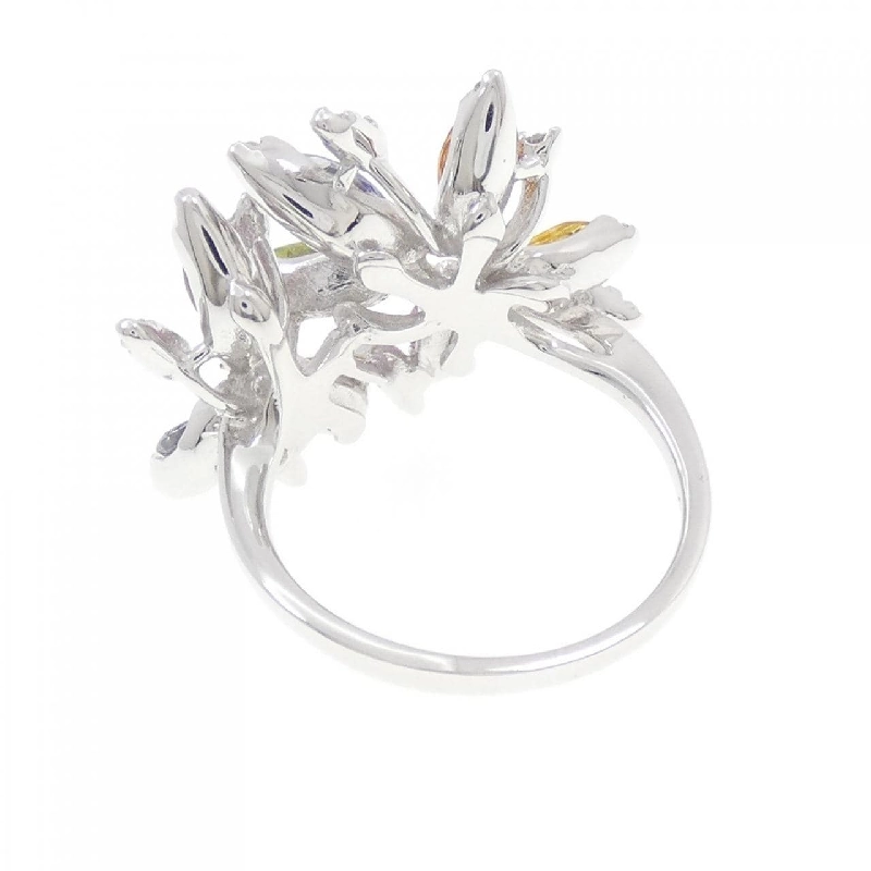 Nhẫn Sapphire K14WG Hoa 2.77CT 668702