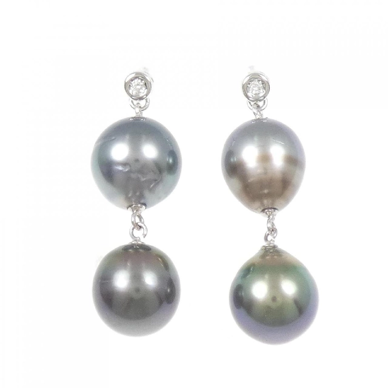 K14WG Bông tai ngọc trai đen - Hàng hiệu Authentic 869351