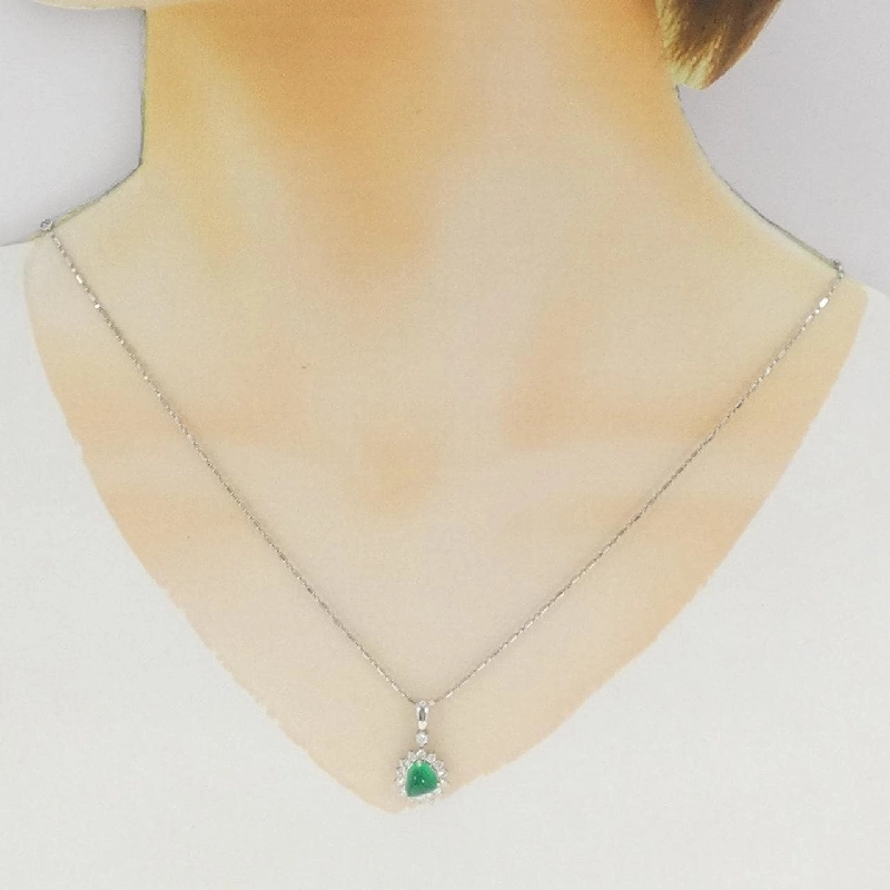 Dây chuyền ngọc lục bảo PT900/PT850 1.33CT - Hàng hiệu Authentic 858333