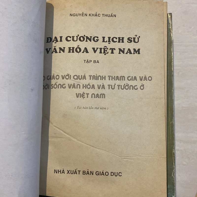 ĐẠI CƯƠNG LỊCH SỬ VĂN HÓA VIỆT NAM, BỘ 5 TẬP 518507