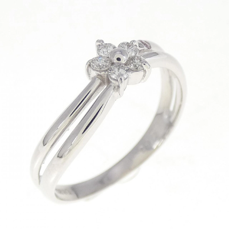 Nhẫn kim cương K18WG hoa 0.12CT 672357