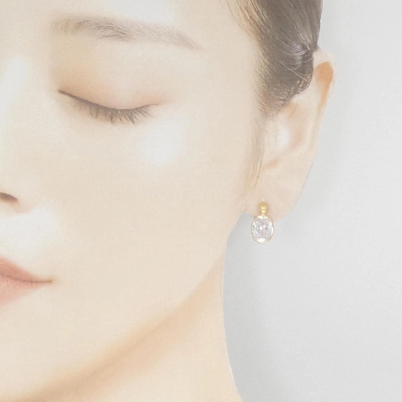 K18YG Bông tai Cubic - Hàng hiệu Chính hãng 871198