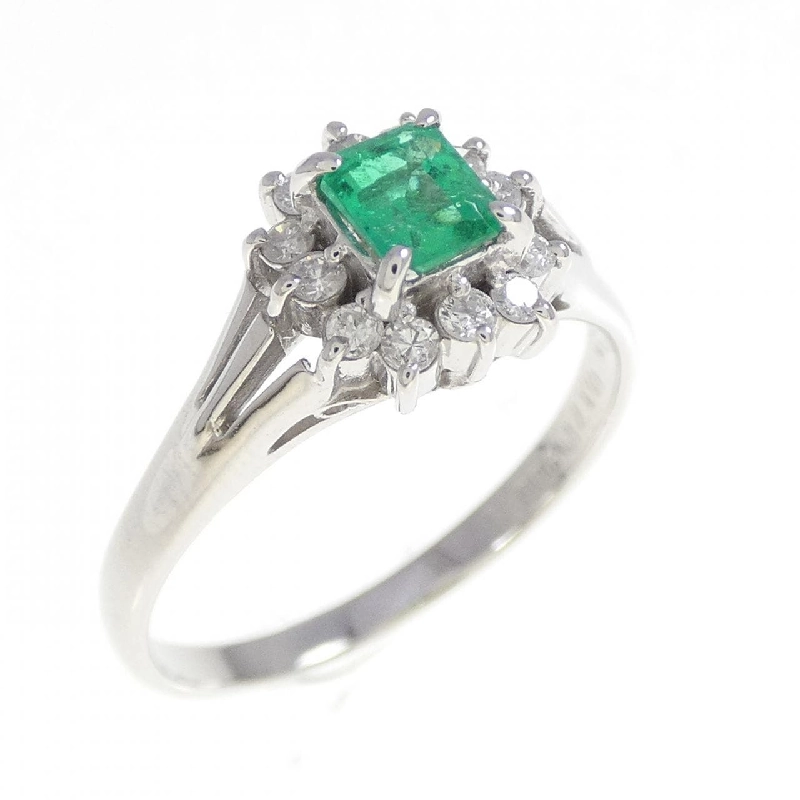 Nhẫn Emerald PT900 0.31CT - Hàng hiệu Authentic 852833