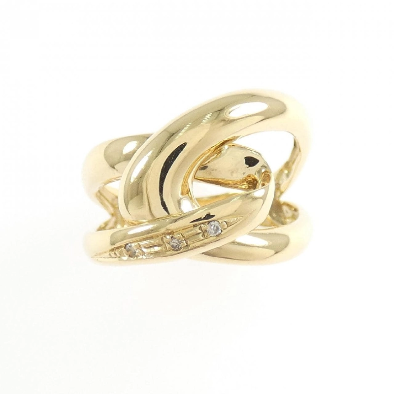 Nhẫn kim cương K18YG 0.03CT - Hàng hiệu Authentic 668900