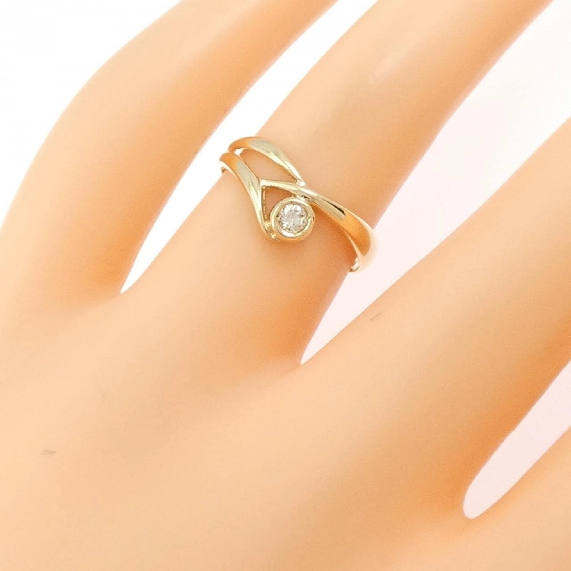 Nhẫn kim cương K18YG 0.07CT - Hàng hiệu Authentic 850124