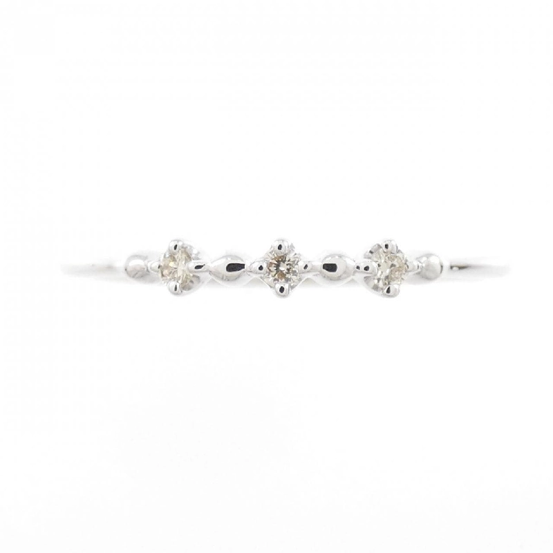 Nhẫn kim cương ba viên K10WG 669347