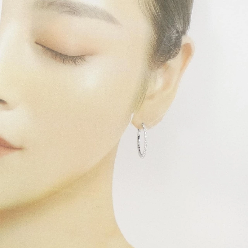 K18WG Bông tai kim cương 1.00CT - Hàng hiệu Authentic 868404