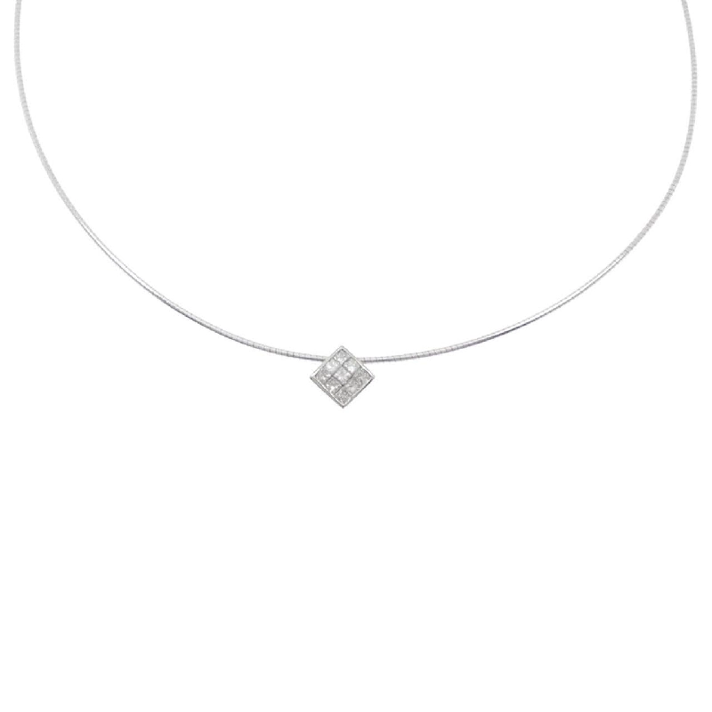 Dây chuyền kim cương Pave PT900/K18WG 0.50CT - Hàng hiệu Chính hãng 857687