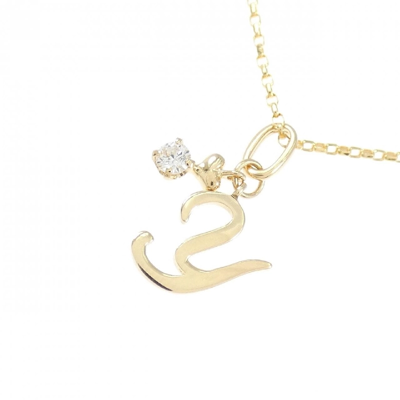 K18YG Chữ cái Y Dây chuyền kim cương - Hàng hiệu Authentic 859139