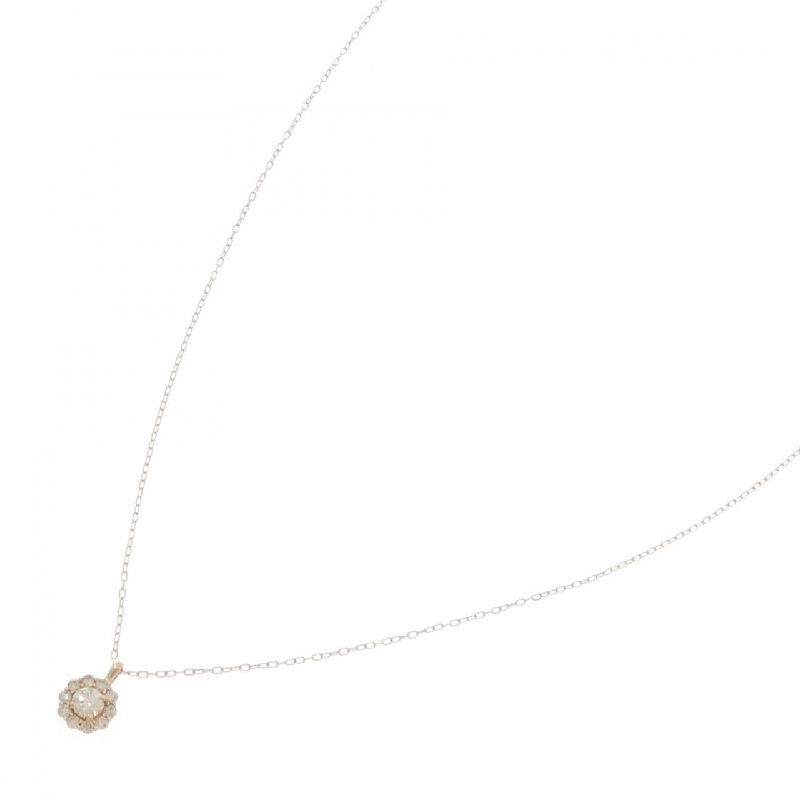 K18PG Dây chuyền kim cương 0.10CT - Hàng hiệu Chính hãng 858898