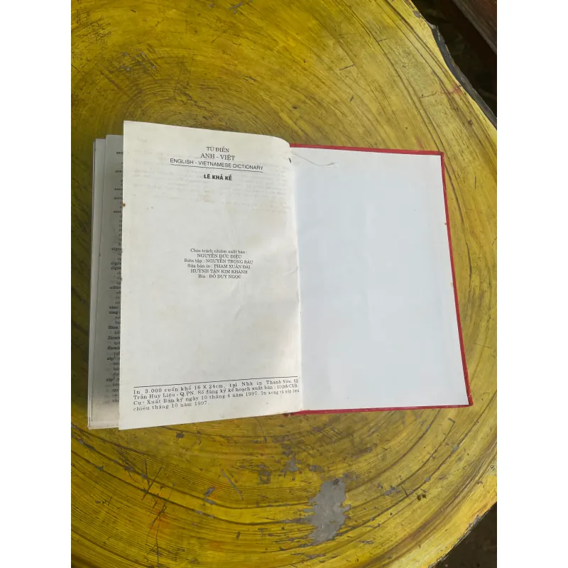TỪ ĐIỂN ANH - VIỆT -ENGLISH - VIETNAMESE DICTIONARY- LÊ KHẢ KẾ 730591