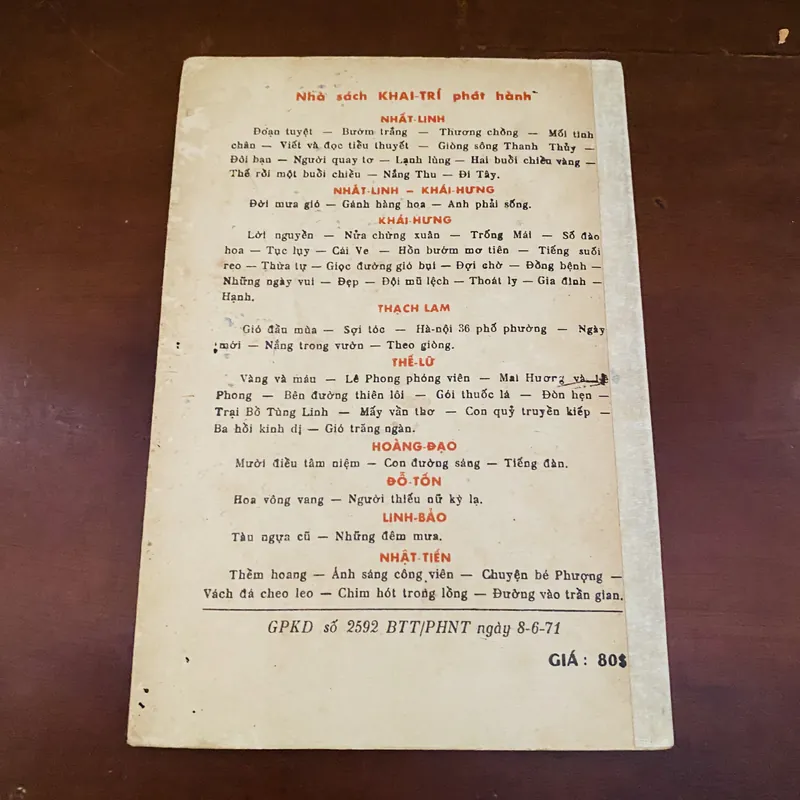 Mười điều tâm niệm (năm 1971) 723113