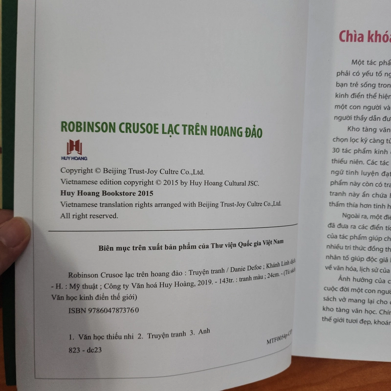 Sách Robinson Crusoe lạc trên hoang đảo của Daniel Defoe 522668