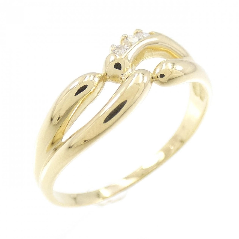 Nhẫn kim cương K18YG 673446