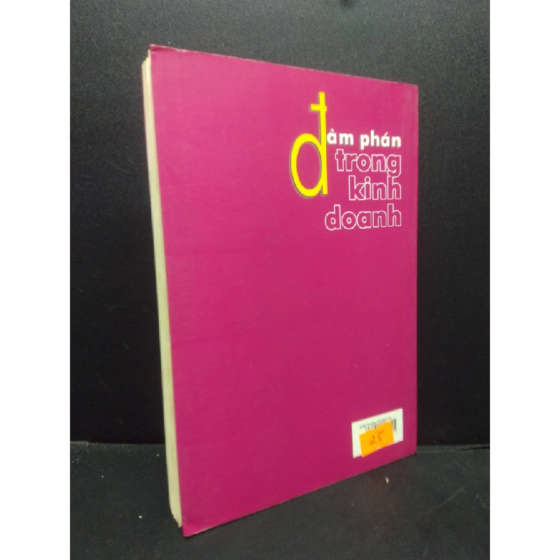 [Phiên Chợ Sách Cũ] Đàm phán trong kinh doanh Thanh Lộc 2001 2303 421091