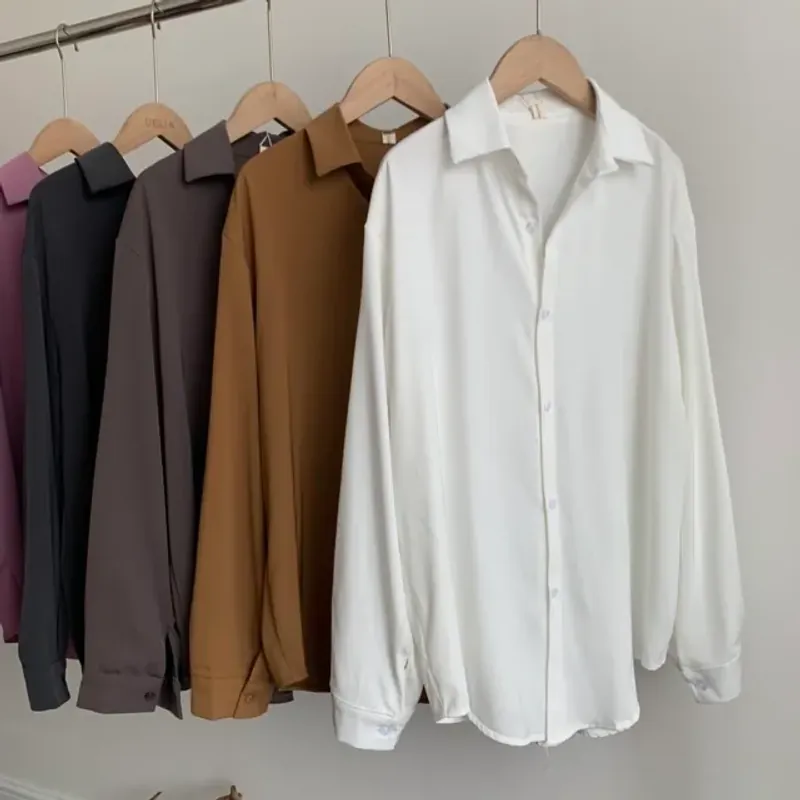 Áo sơmi trắng freesize - The Delia 558439