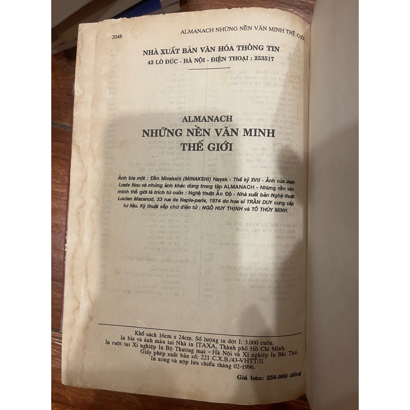 ALMANACH - NHỮNG NỀN VĂN MINH THẾ GIỚI 326592