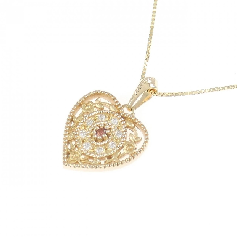 K10YG Mặt Dây Chuyền Hình Trái Tim Tourmaline - Hàng hiệu Chính hãng 857133