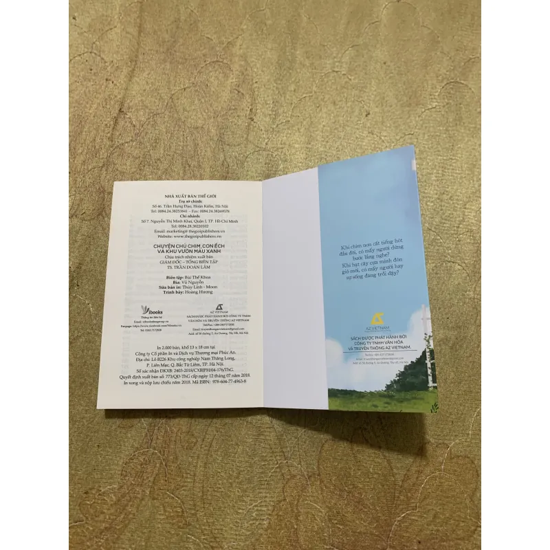 CHUYỆN CHÚ CHIM, CON ẾCH VÀ KHU VƯỜN MÀU XANH 746773