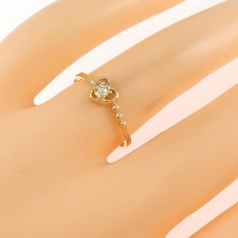 Nhẫn kim cương hình trái tim K18YG 0.02CT - Hàng hiệu Chính hãng 855086