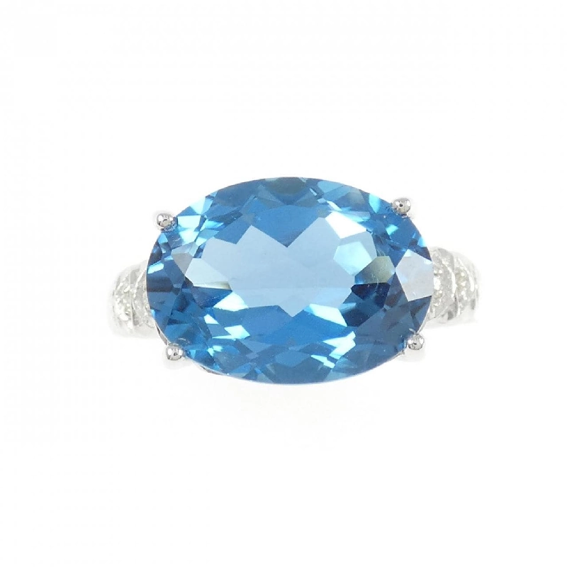 Nhẫn Blue Topaz 10KWG - Hàng hiệu Authentic 846470