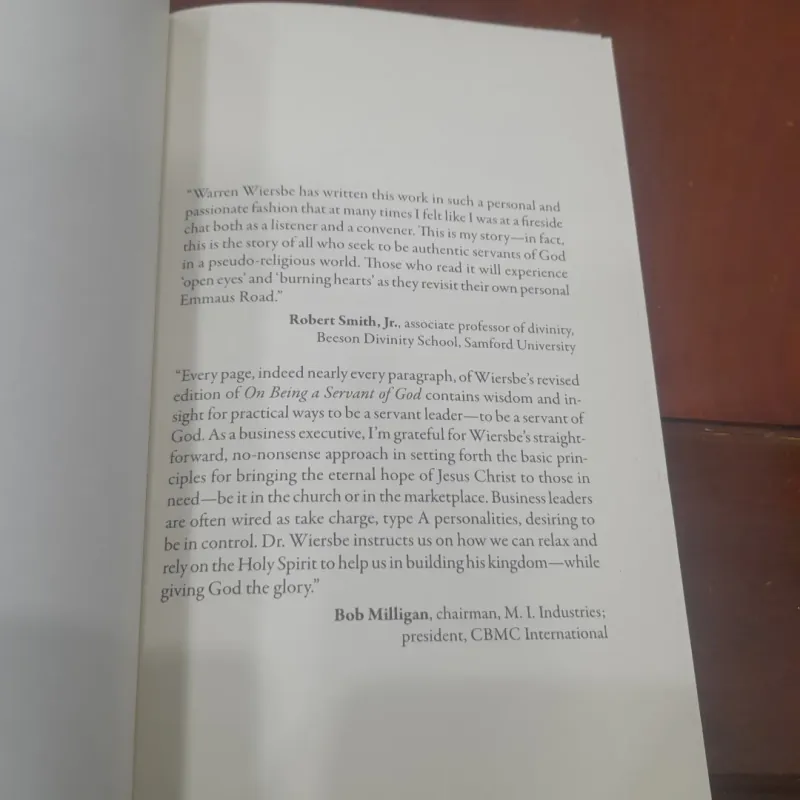 Warren W. Wiersbe - ON BEING a SERVANT of GOD 789586
