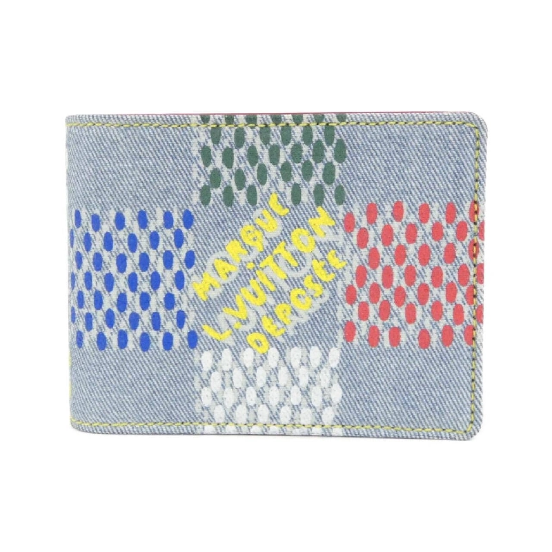 Ví tiền Louis Vuitton LV Birds Damier Denim Portefeuille Multiple N00186 619393