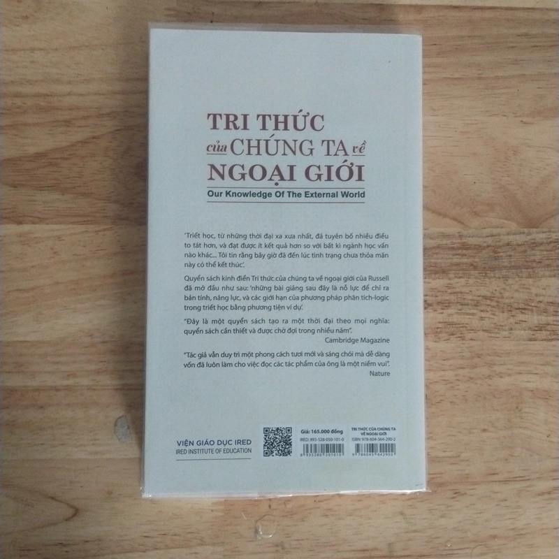 Sách triết: Tri thức của chúng ta về ngoại giới - Bertrand Russell 547890