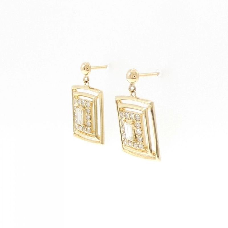 K18YG Bông tai kim cương 0.30CT - Hàng hiệu Chính hãng 870761