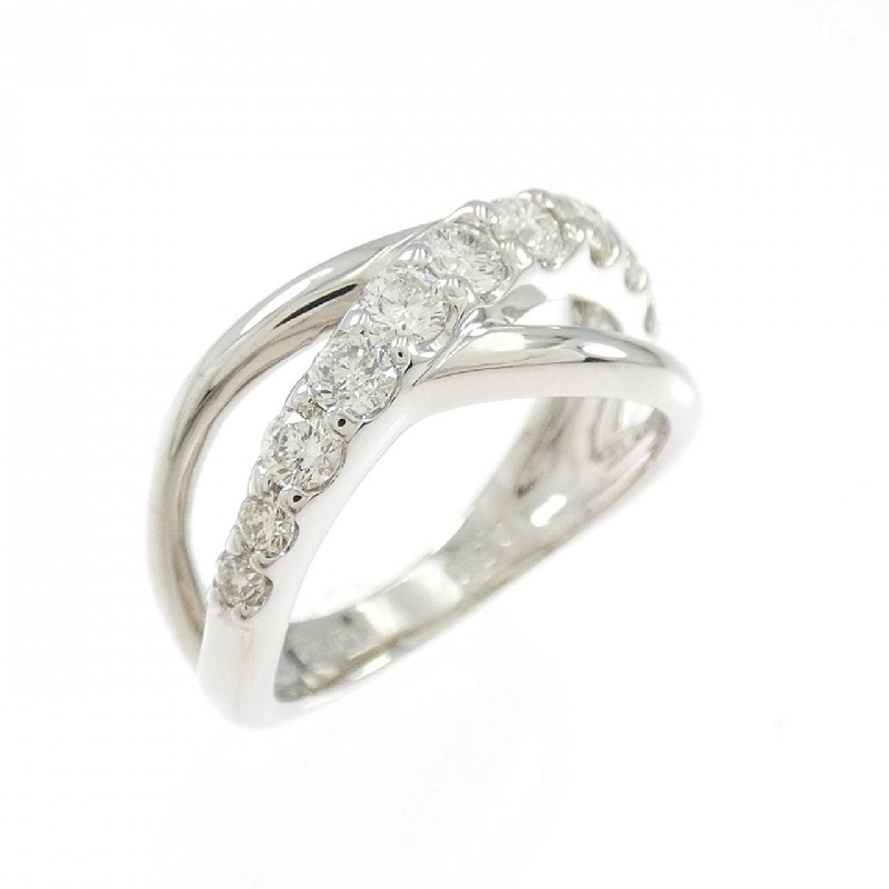 Nhẫn pinky kim cương K18WG 0.50CT 669648